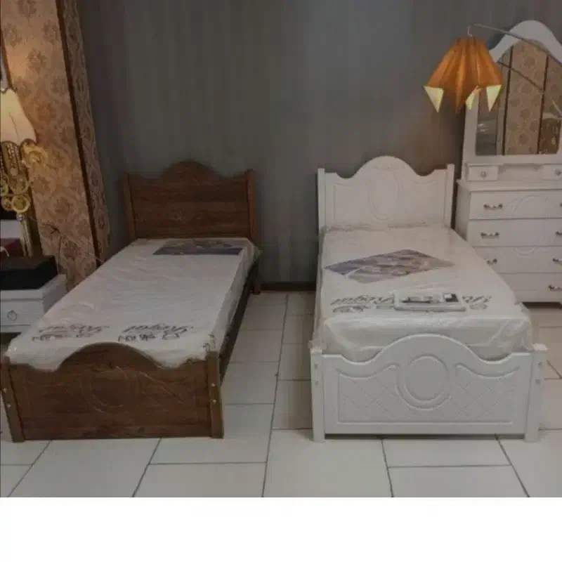 تخت یکنفره قهوه ای|تخت و سرویس خواب|جهرم, |دیوار