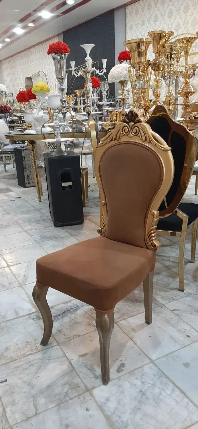 صندلی فلزی تالار و رستوران|میز و صندلی غذاخوری|ماهدشت, |دیوار