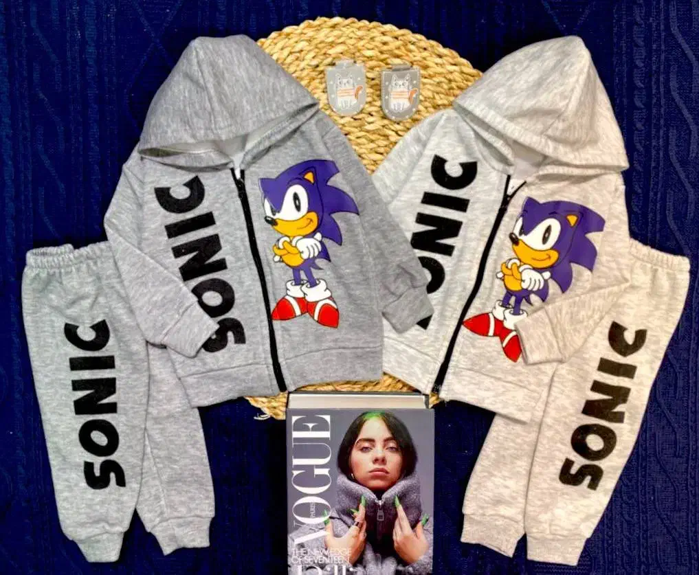 عمده تولیدی-سوشرت شلوار توکرکی ضخیم سونیک|کفش و لباس بچه|مشهد, هفده شهریور|دیوار