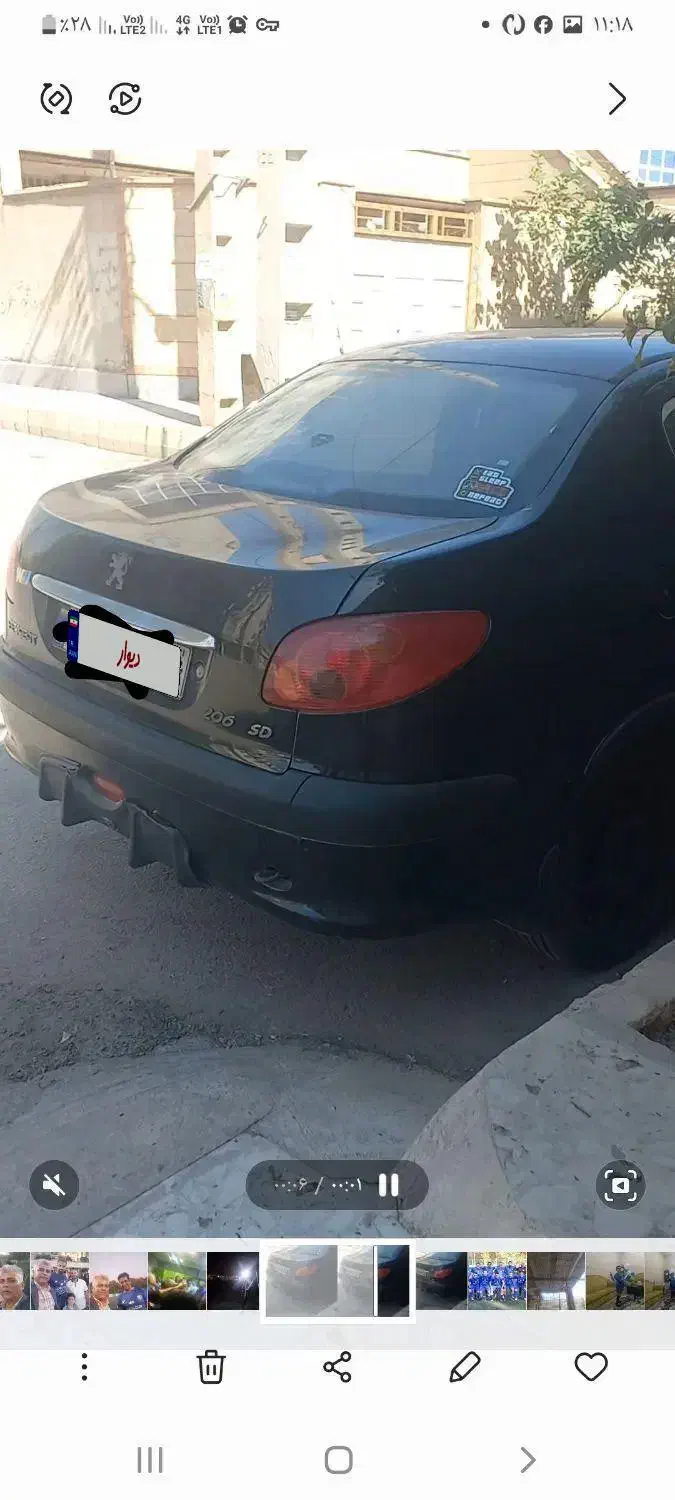 ۲۰۶ اس دی مدل ۹۴|خودرو سواری و وانت|اهواز, شهرک حفاری|دیوار