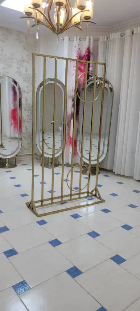 لوستر ۸ شاخه و شلف طلایی|لوستر و چراغ آویز|پرند, فاز ۲|دیوار