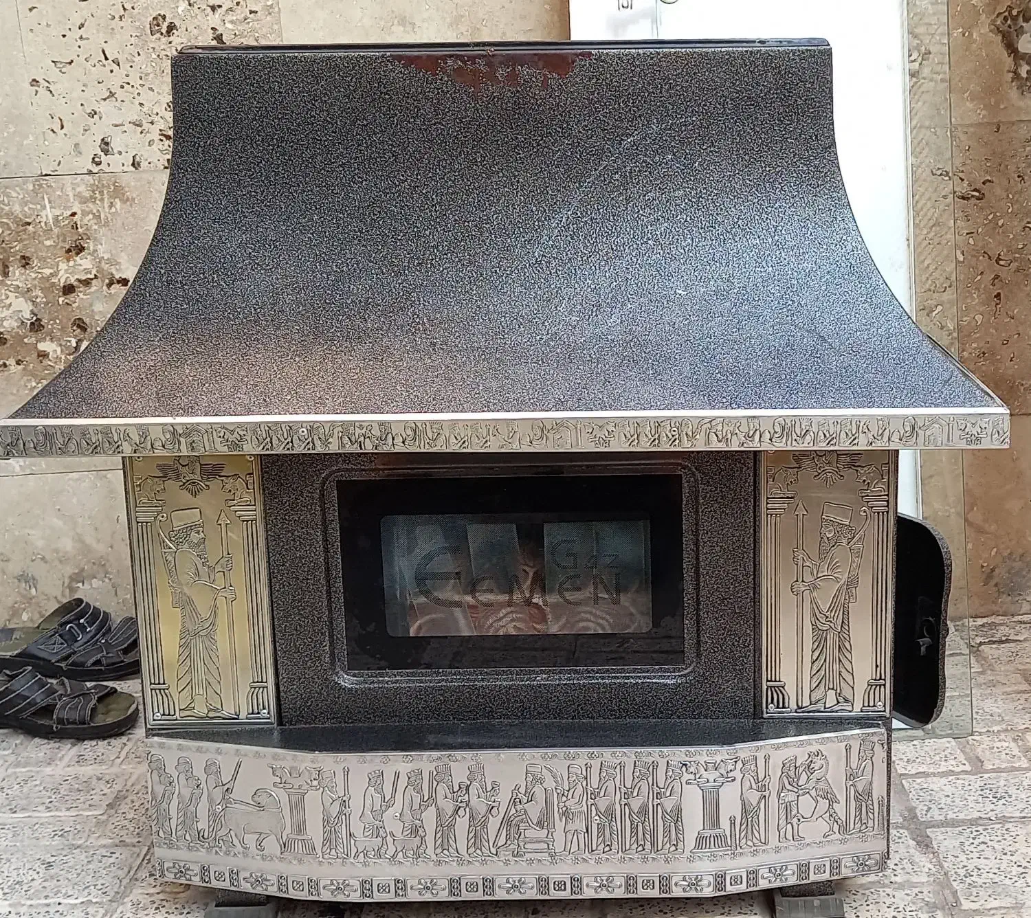 بخاری شومینه ای|بخاری، هیتر، شومینه|کرمانشاه, |دیوار