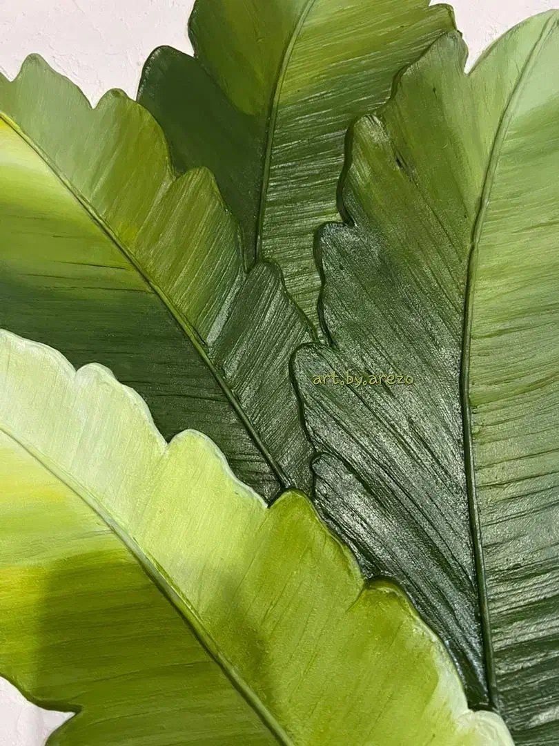 تابلو برگ استوایی|تابلو، نقاشی، عکس|شهر بابک, |دیوار