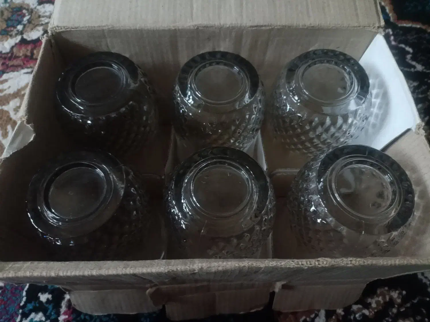 یک دست لیوان شیشه ای نونو|ظروف سرو و پذیرایی|بروجرد, |دیوار