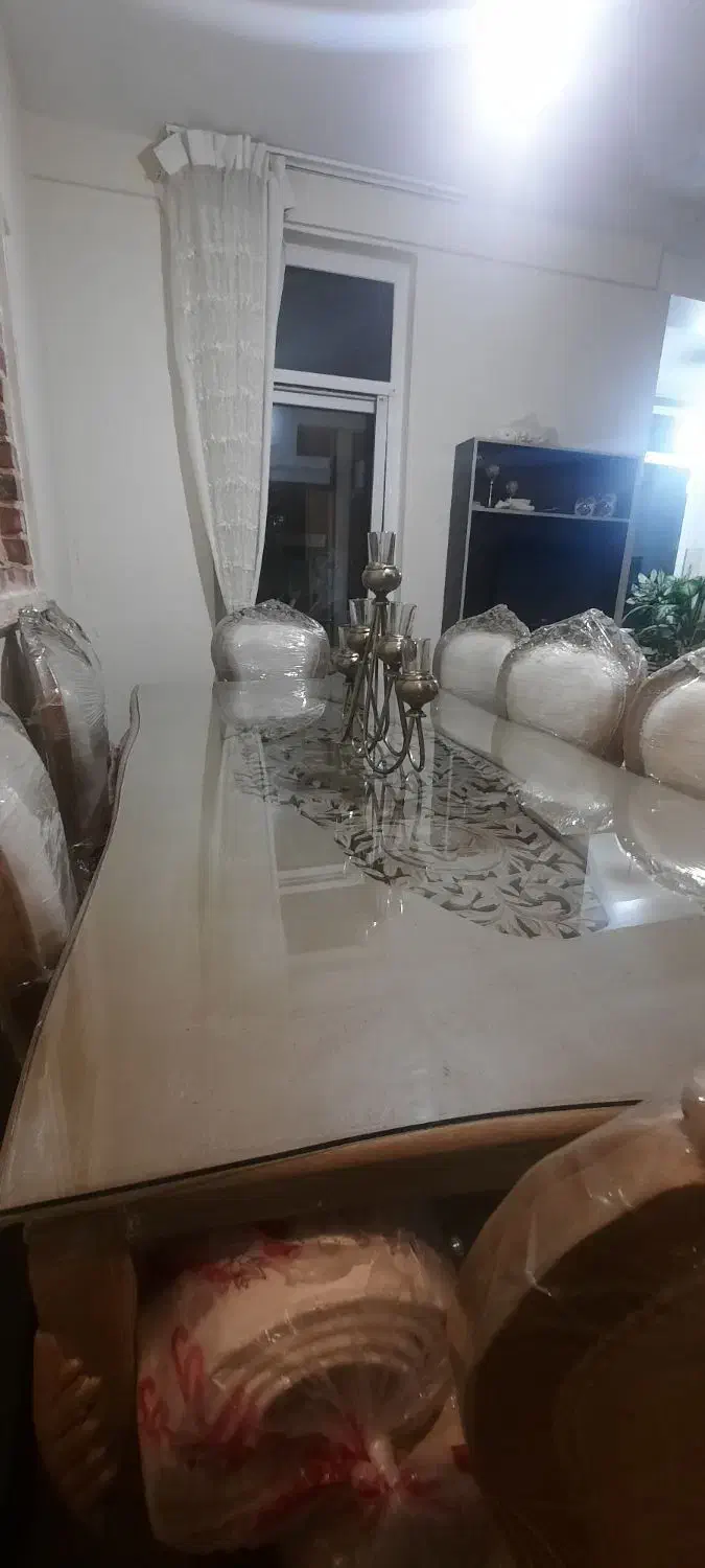 مبلمان استیل ۷ نفره و میزناهارخوری ۸ نفره|مبلمان خانگی و میز عسلی|فشم, |دیوار