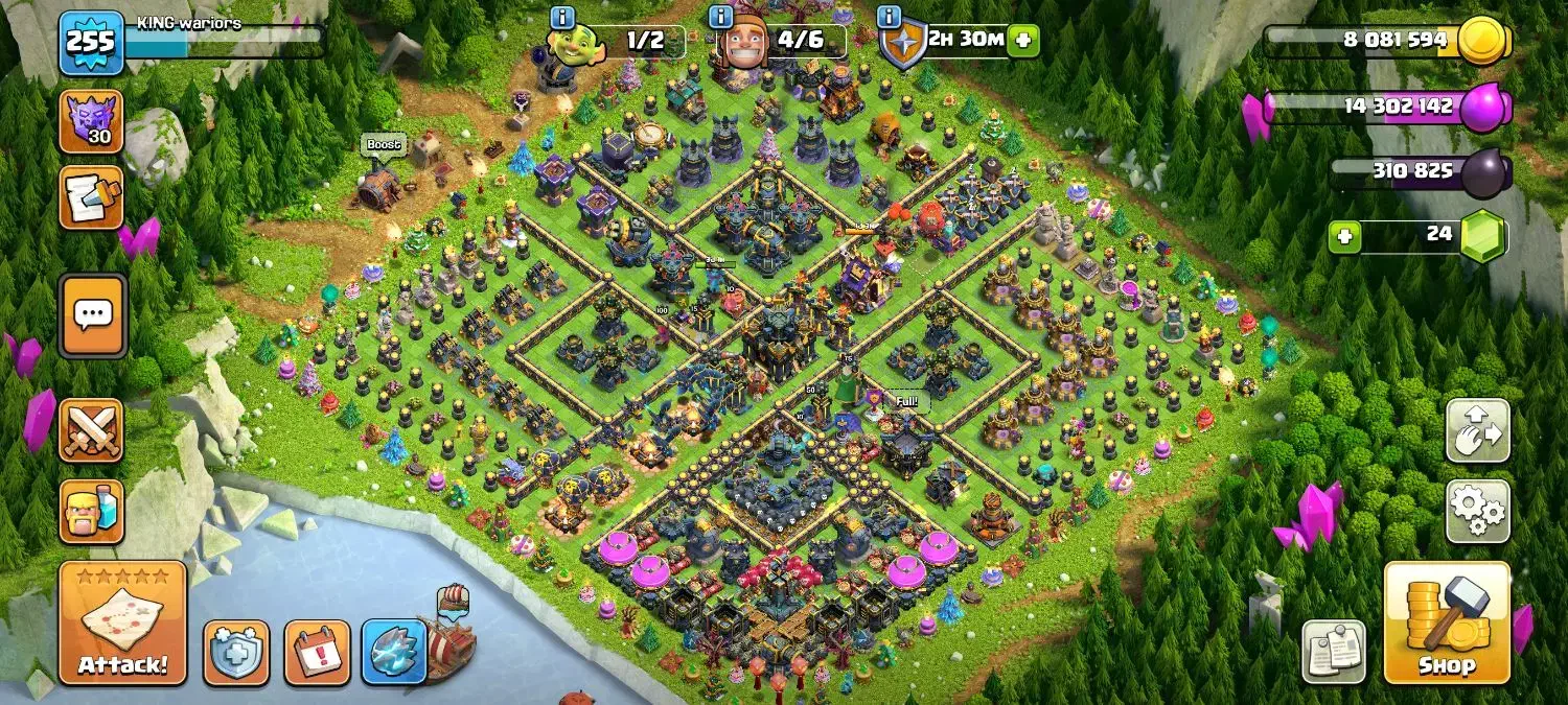 اکانت کلش اف کلنز تاون هال 17 مکس|کنسول، بازی ویدئویی و آنلاین|مبارکه, |دیوار