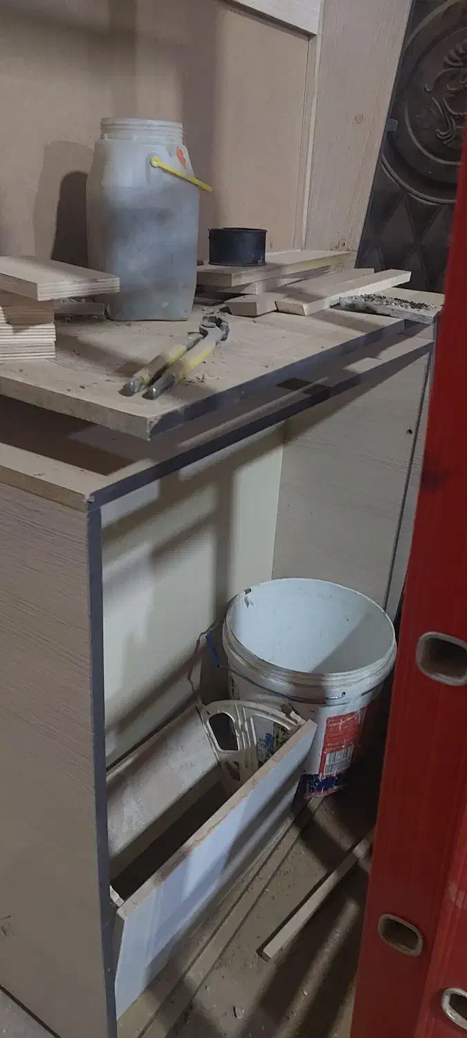 فروش ۵تیکه کابینت هوای۴تیکه زمینی همراه صفحه لولا|مصالح و تجهیزات ساختمان|فردیس, شهرک شهید حسینی|دیوار