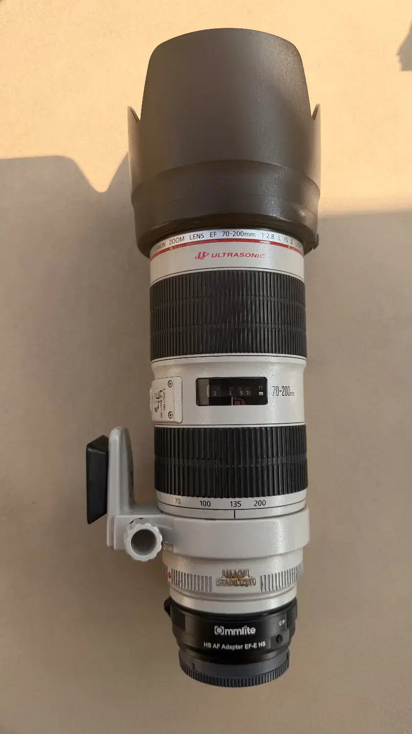 لنز ۷۰-۲۰ تایپ ۲ کانن بهمراه مانت تبدیل به سونی|دوربین عکاسی و فیلمبرداری|رشت, صفاری|دیوار