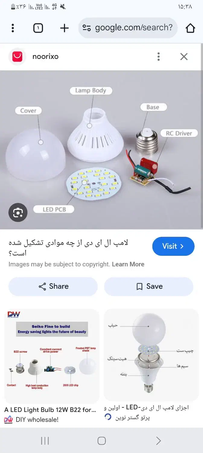 تولید لامپ ال ای دی|لامپ و چراغ|نهاوند, |دیوار