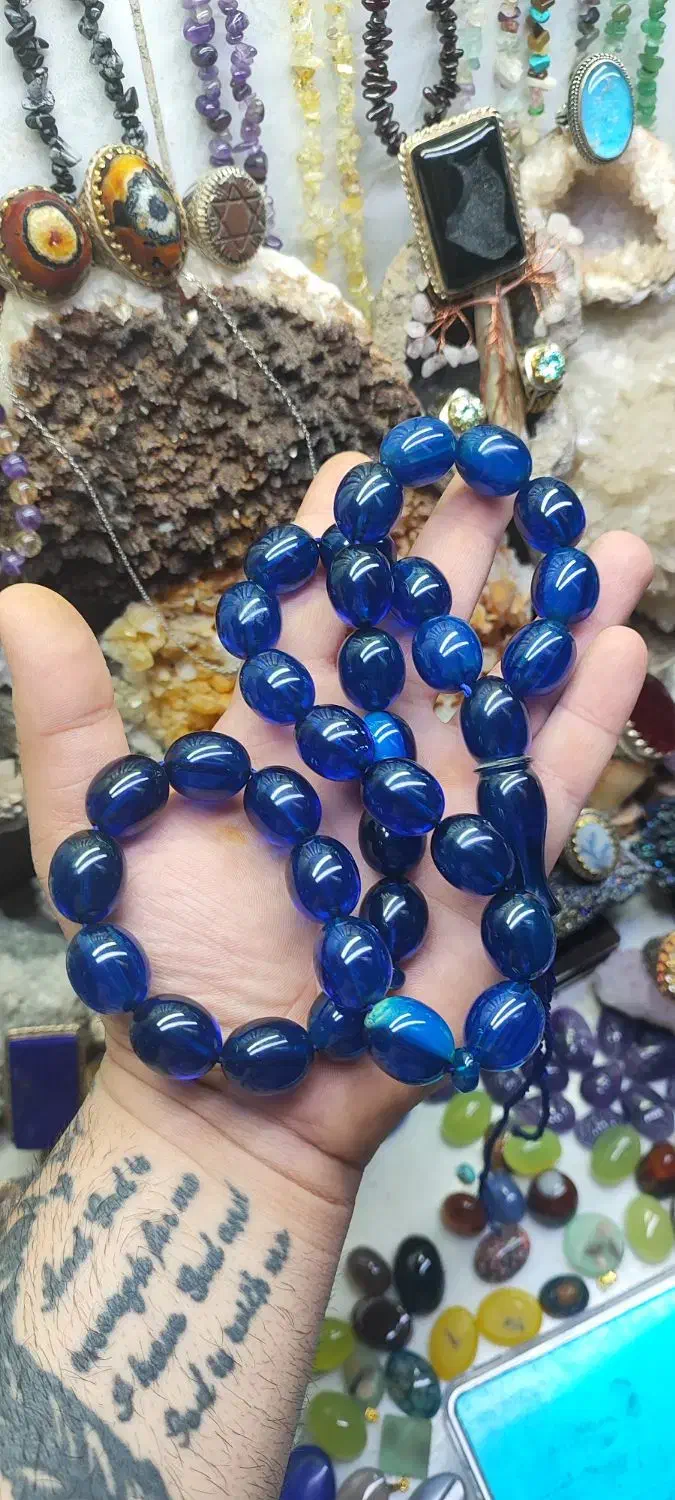 انگشتر تسبیح سندلوس فوق درشت ۱۴۶ گرمی کد ۴۷|جواهرات|اصفهان, شیخ اشراق|دیوار