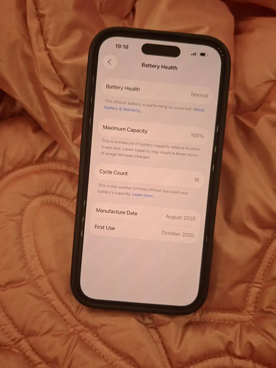 ایفن ۱۶ نرمال مشکی|موبایل|کرمانشاه, |دیوار