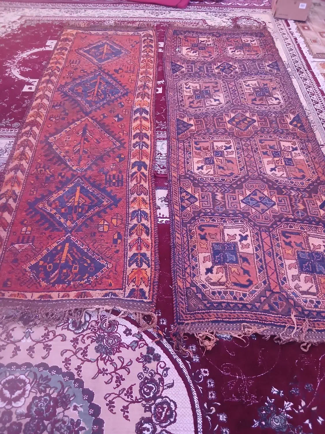 جفت فرش دستبافت قدیمی|فرش|اهواز, کمپلو جنوبی|دیوار