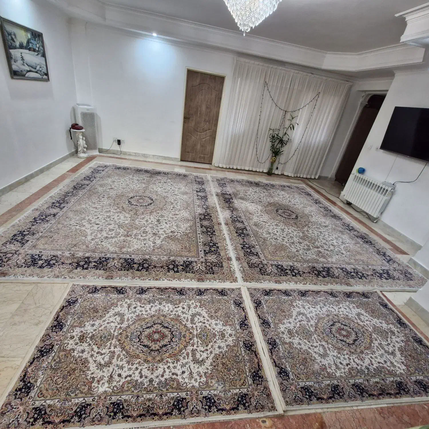 یک جفت فرش نه متری ۱۲۰۰ شانه|فرش|تهران, سازمان برنامه شمالی|دیوار