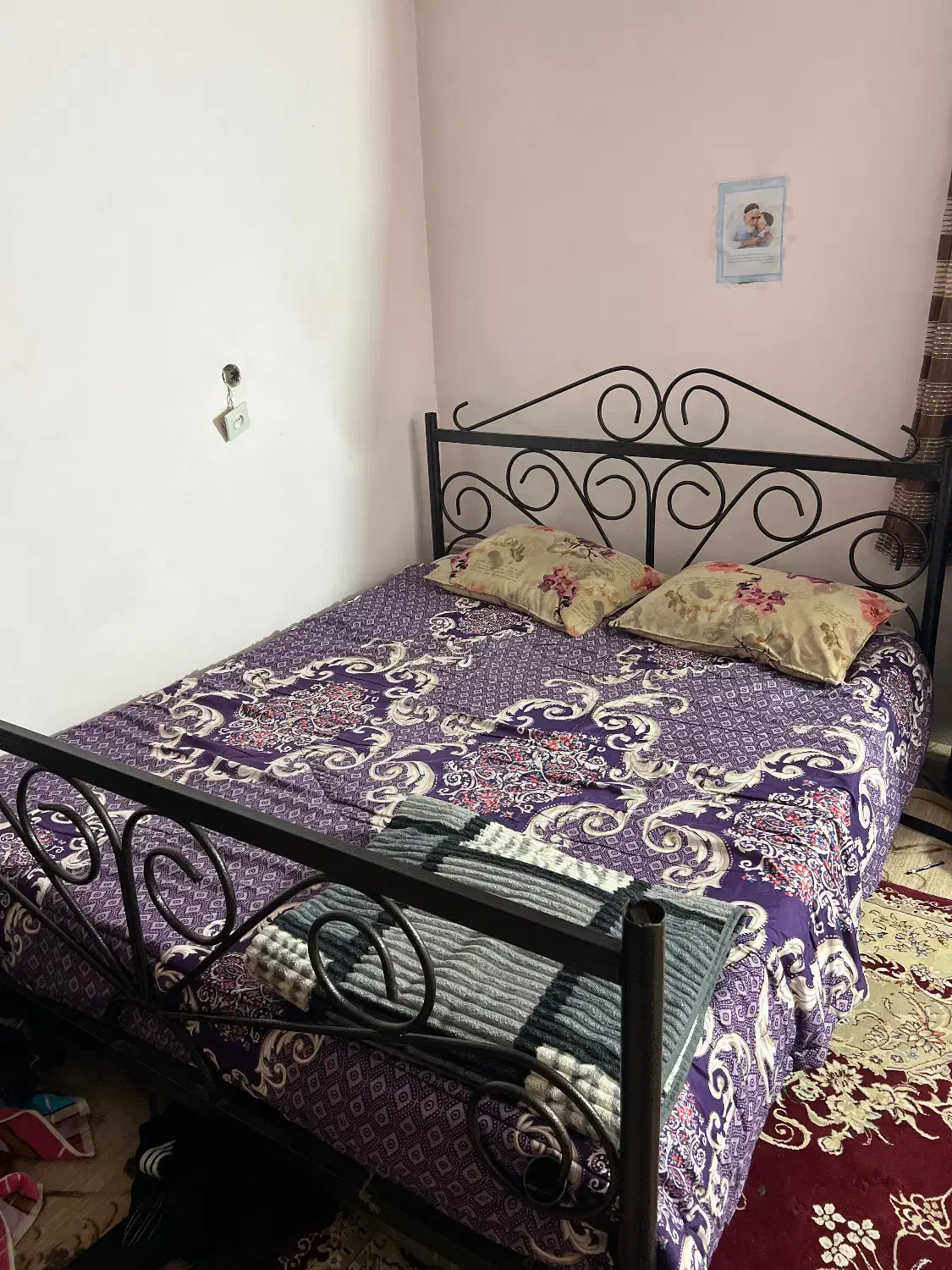 تخت با تشک|تخت و سرویس خواب|دابودشت, |دیوار