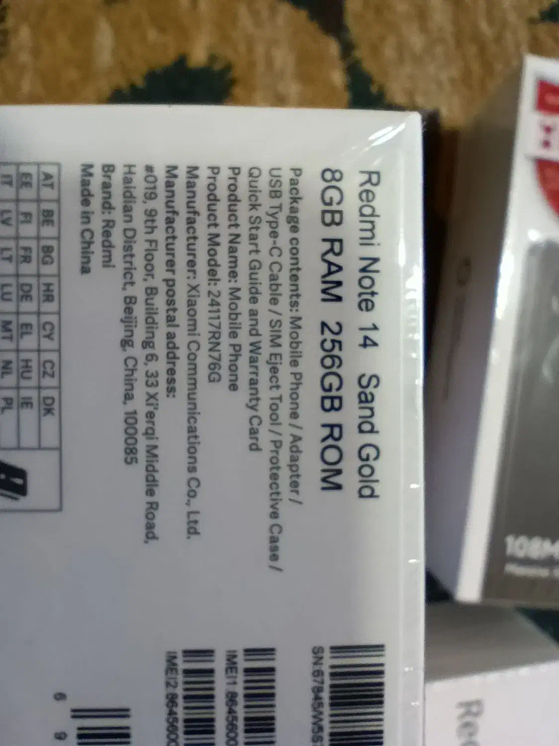 x7 pro  زرد  و  note 14   طلایی رنگ|موبایل|شیراز, بالا کفت|دیوار