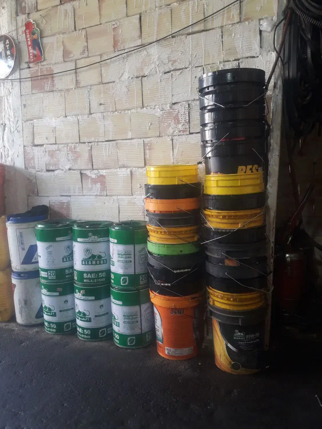 سطل روغن و ۲۰ لیتری|ظروف نگهدارنده، پلاستیکی، یک‌بارمصرف|محمدیه-قزوین, |دیوار