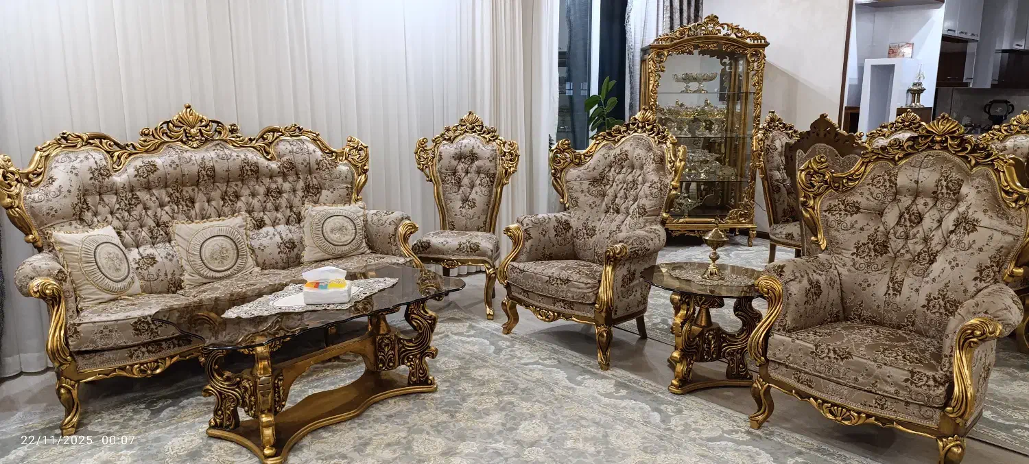 مبل و غذاخوری وبوفه ست کامل کاملا سالم و زیبا|مبلمان خانگی و میز عسلی|اردبیل, |دیوار