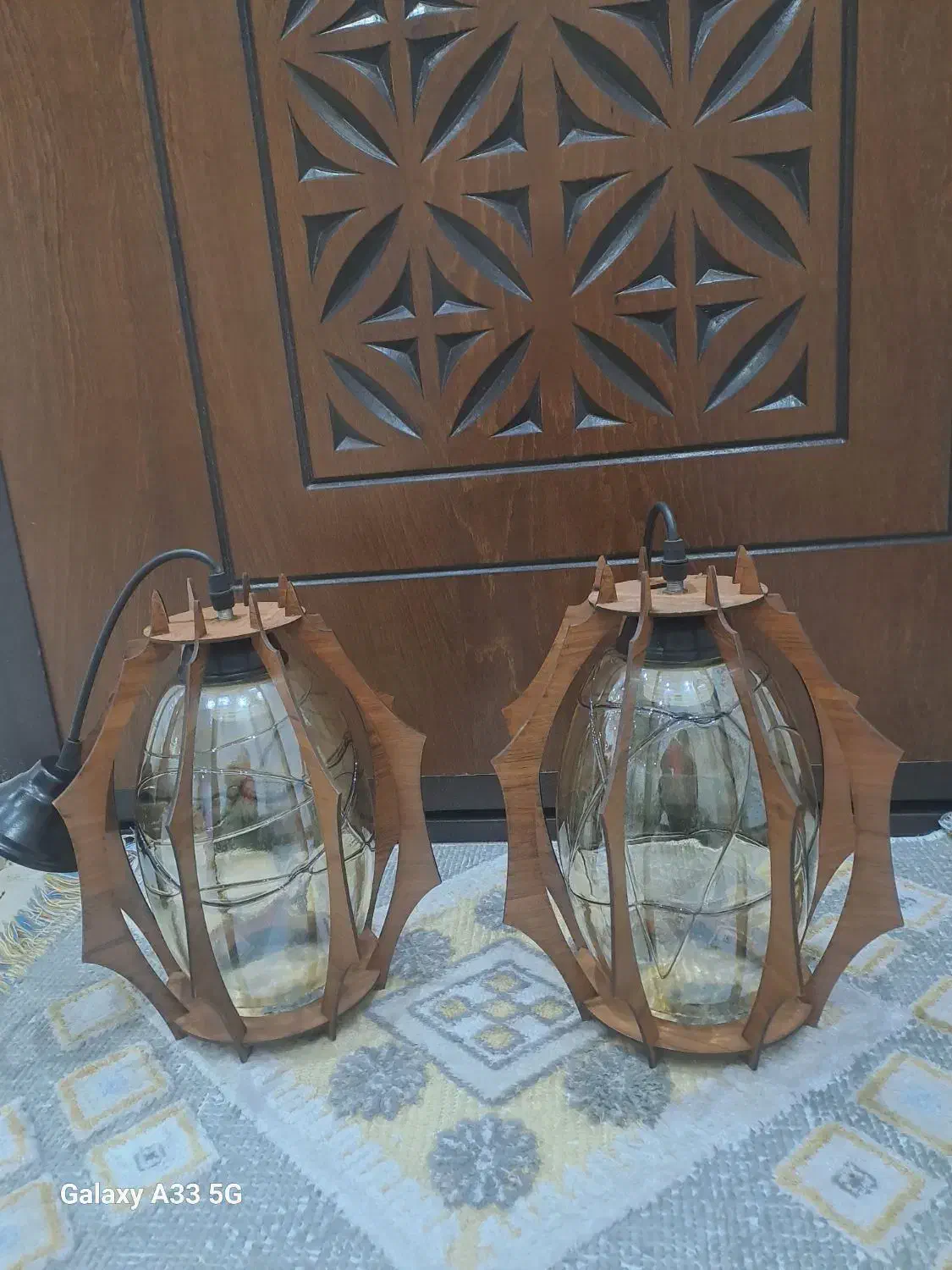 دو عدد لوستر آشپزخانه|لوستر و چراغ آویز|اراک, |دیوار