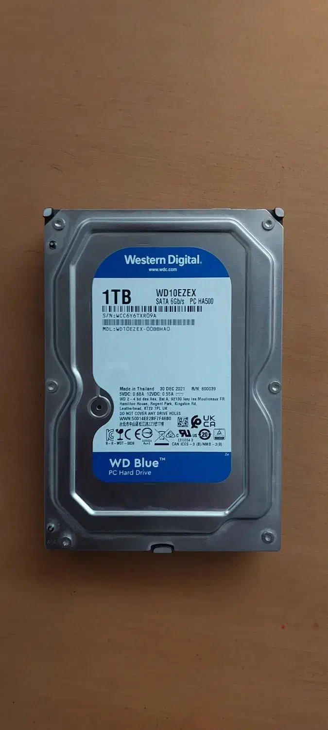 هارد اینترنال آبی وسترن دیجیتال 1 ترابایت|قطعات و لوازم جانبی رایانه|تبریز, |دیوار