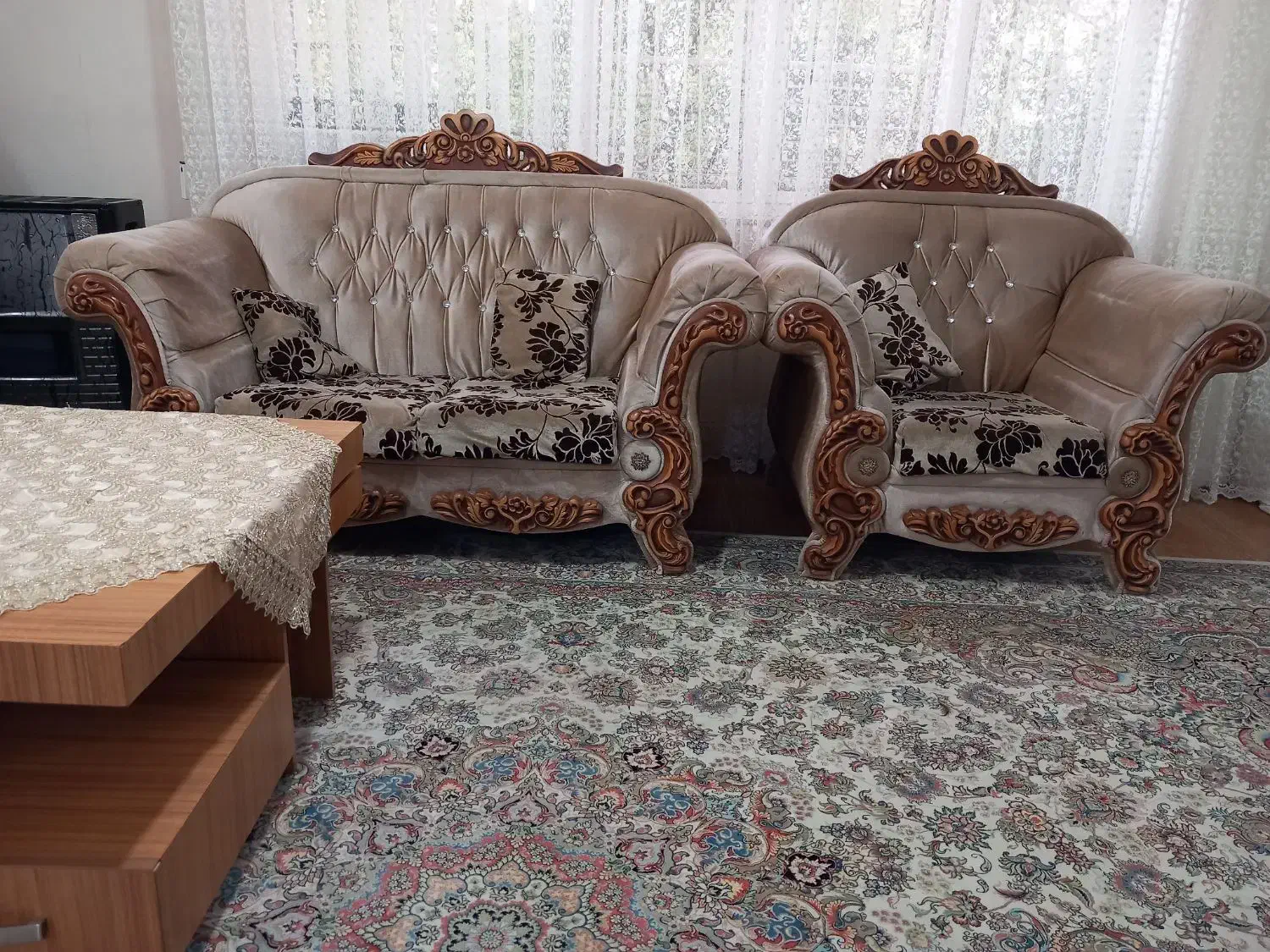 مبلمان نیمه استیل|مبلمان خانگی و میز عسلی|مشهد, سرافرازان|دیوار