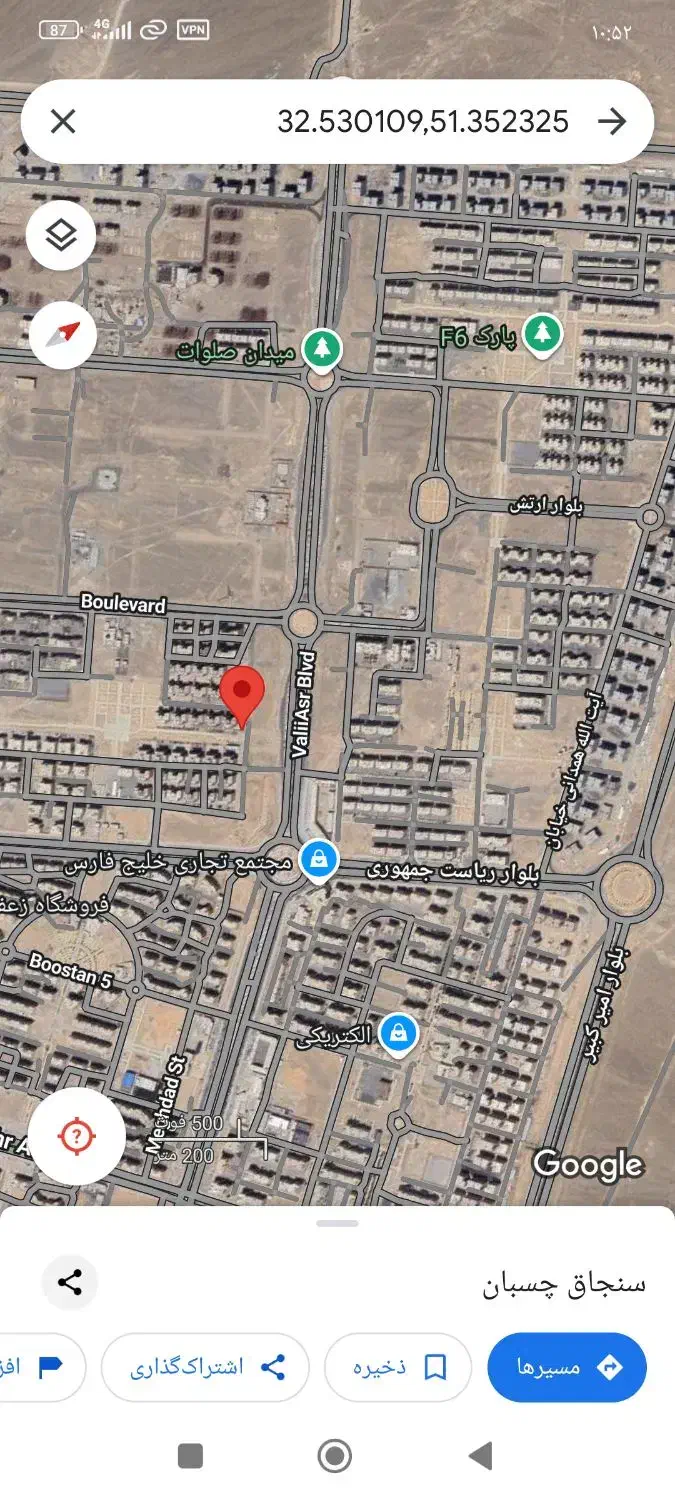 زمین 72 متری دو نبش|فروش زمین و ملک کلنگی|فولادشهر, مسکن مهر فولادشهر|دیوار