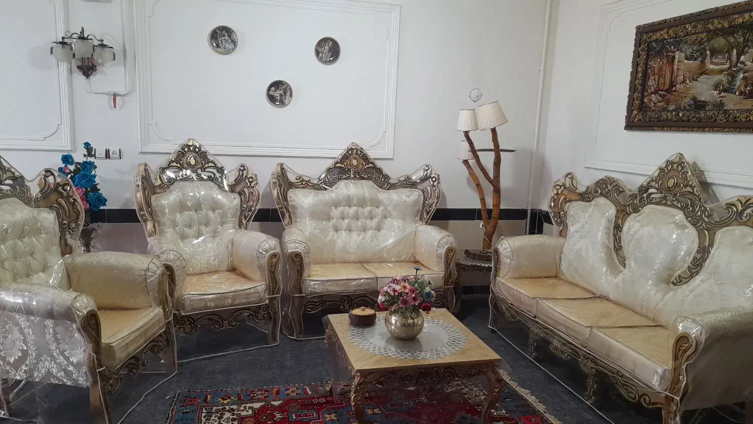 مبل ۷نفره|مبلمان خانگی و میز عسلی|نهاوند, |دیوار