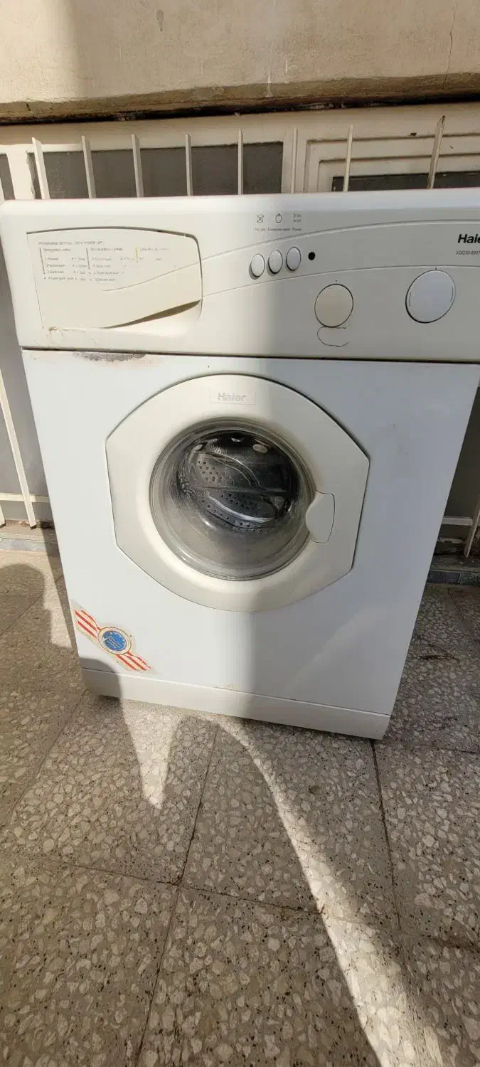ماشین لباسشویی هایر ۵ کیلویی|ماشین لباسشویی و خشککن لباس|قم, سراجه (۱۵ خرداد)|دیوار