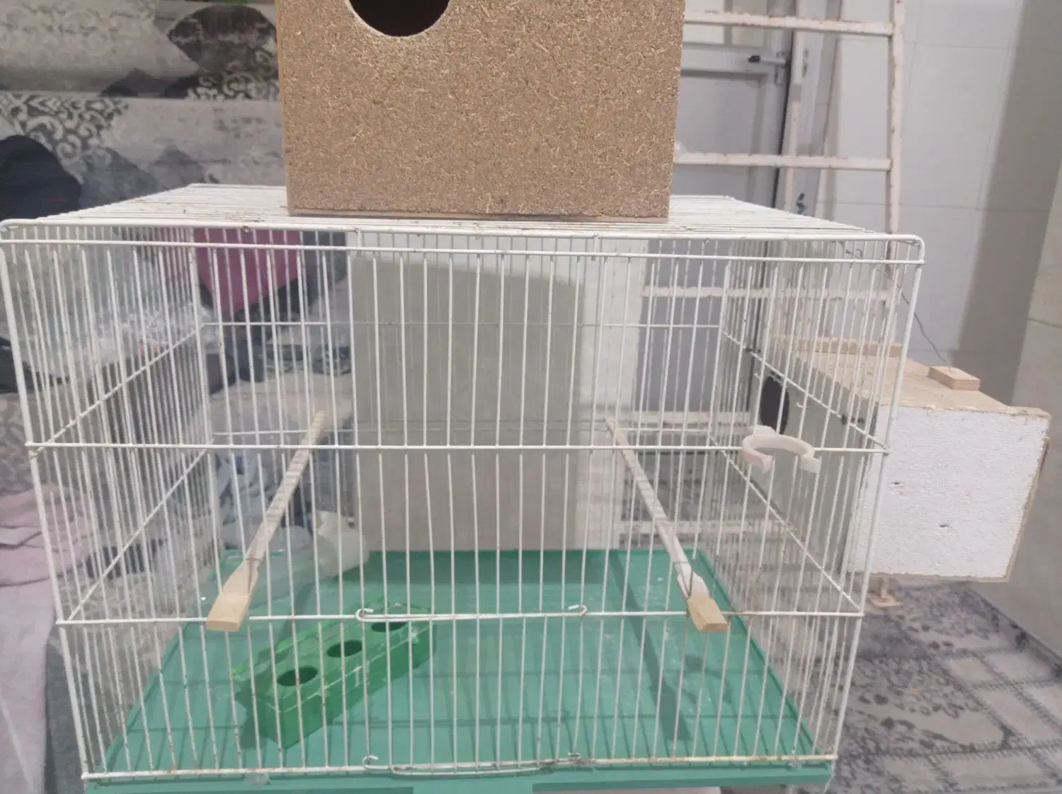 قفس با لونه کوتوله|لوازم جانبی حیوانات|اردکان, |دیوار