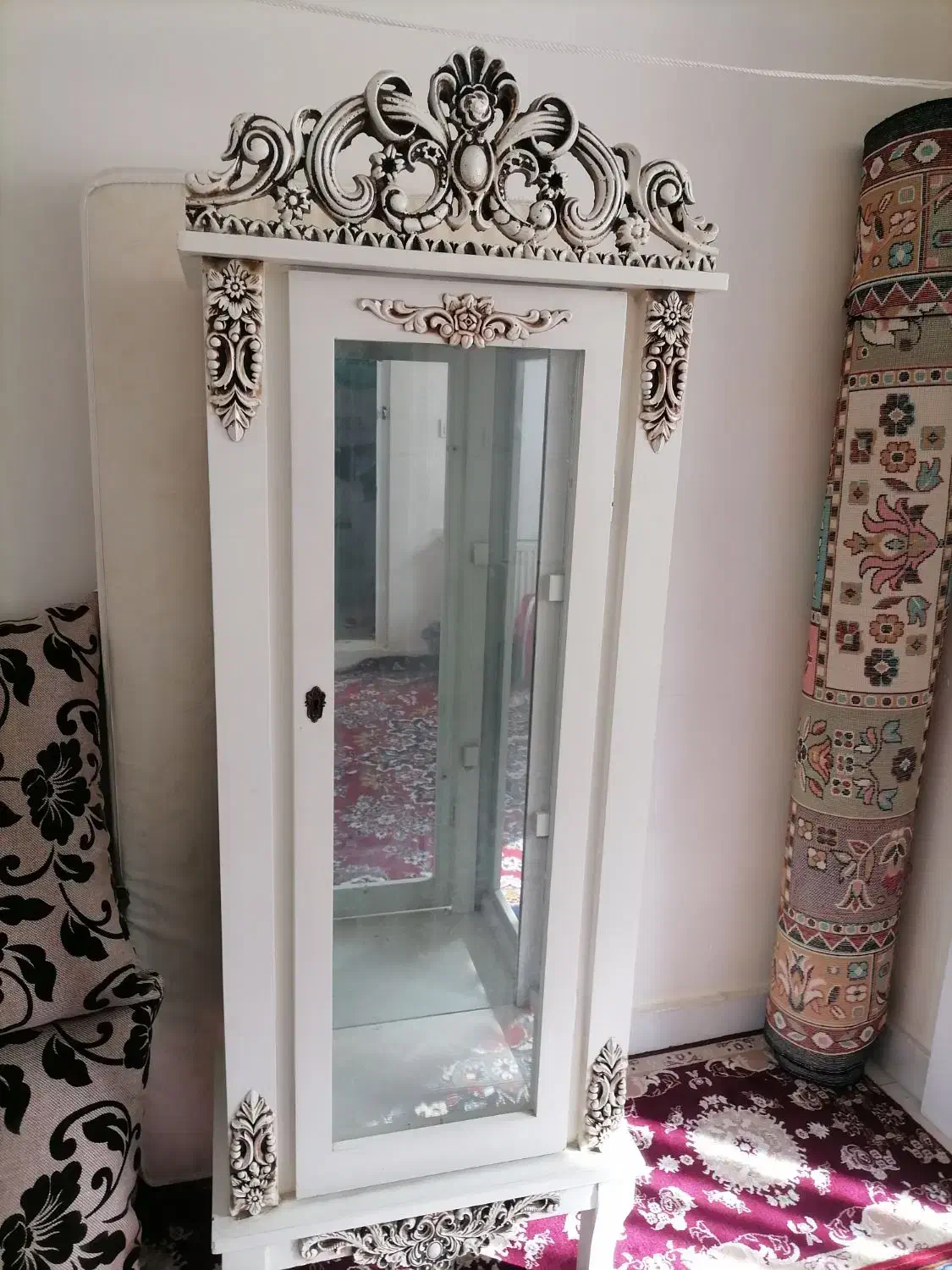 ویترین بوفه سفید عروس|بوفه، ویترین، کنسول|کهریزک, |دیوار