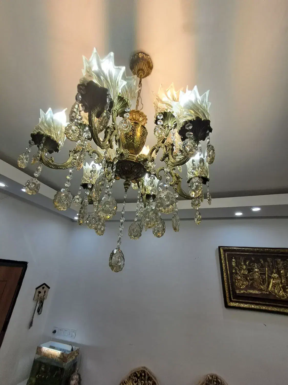 ۳ عدد لوستر برنز|لوستر و چراغ آویز|قزوین, |دیوار