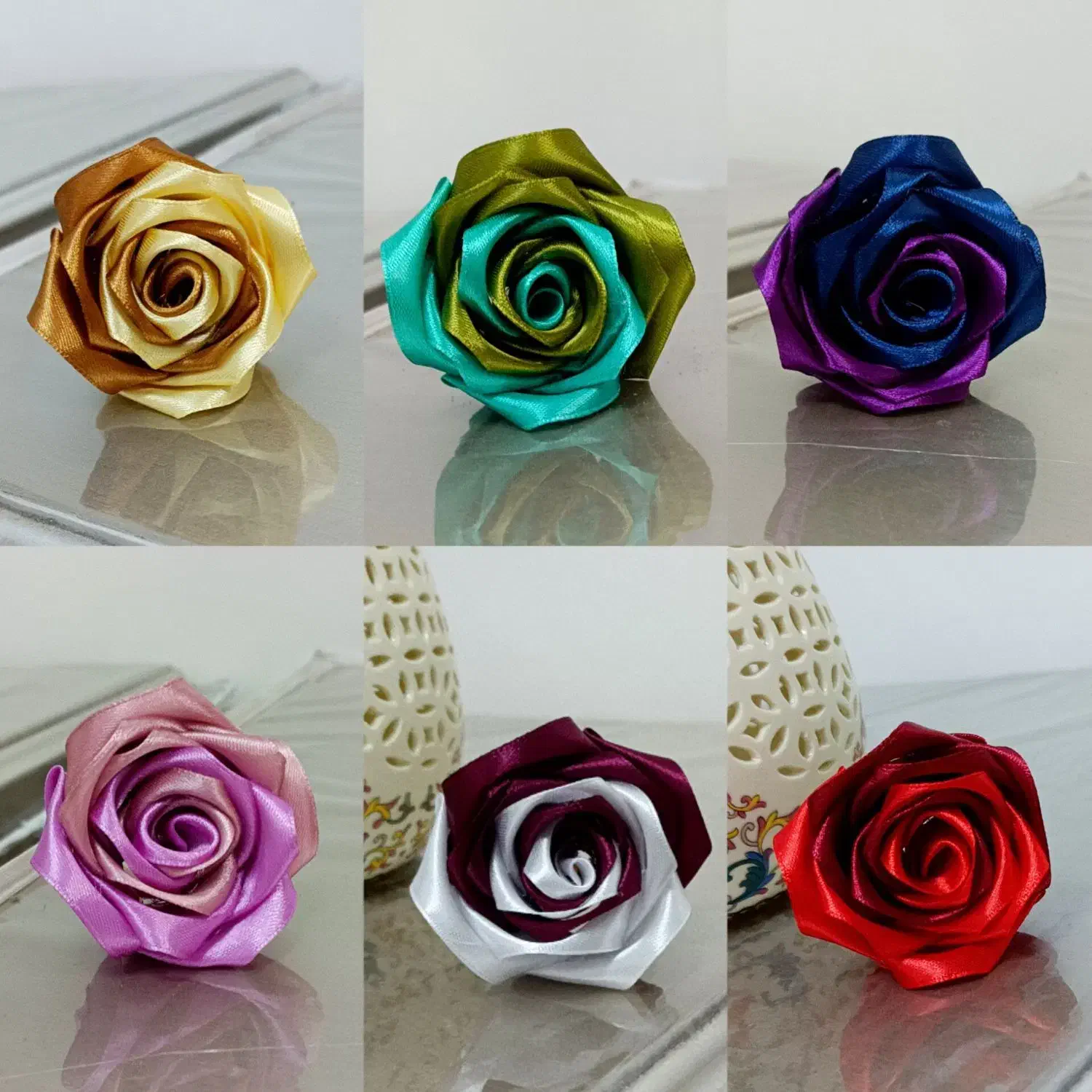 ساخت گل روبانی سفارشی تخفیف ویژه|گل مصنوعی|شیراز, کوشک میدان|دیوار