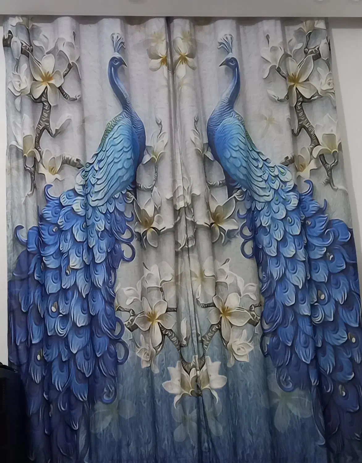 پرده پانچ مخمل الیزه سه بعدی ضخیم|پرده، رانر، رومیزی|گلبهار, شهر جدید گلبهار|دیوار