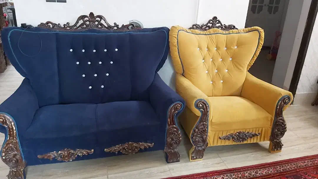 مبل هفت نفره|مبلمان خانگی و میز عسلی|شیراز, تندگویان|دیوار