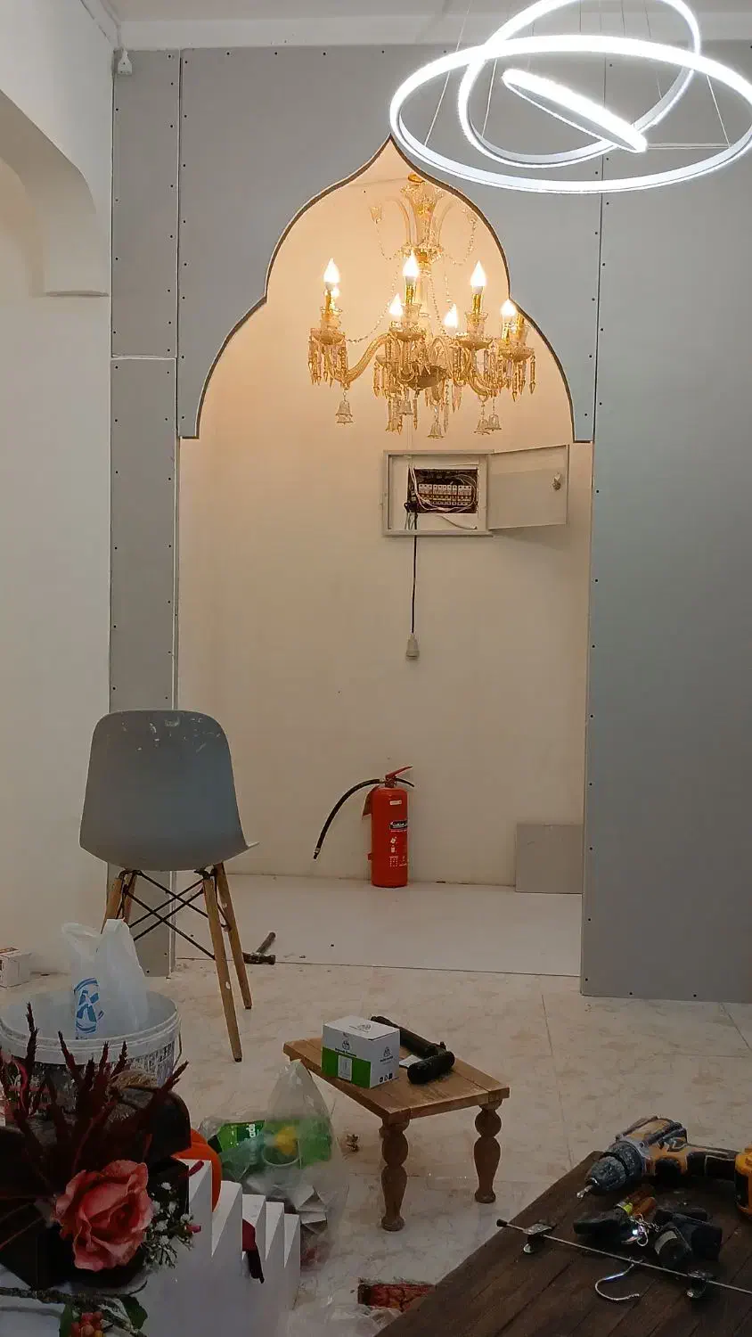 اجرای کناف رنگ و چراغ لاین نوری|خدمات پیشه و مهارت|قشم, |دیوار