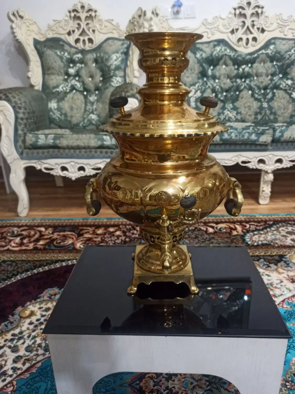 سماور زغالی ورق سنگین|سماور، چایساز، قهوهساز|قزوین, |دیوار