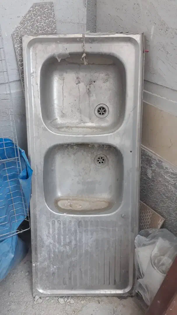 سینک ظرفشویی دوقلو|مصالح و تجهیزات ساختمان|مرودشت, بیست متری بیمارستان|دیوار