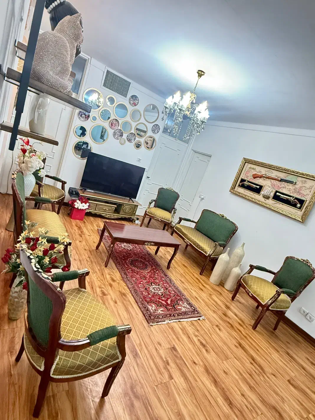 مبل استیل سلطنتی ۸ نفره طرخ فرانسوی|مبلمان خانگی و میز عسلی|تهران, ولنجک|دیوار