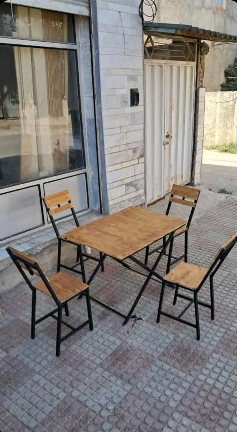 صندلی و میز تاشو باغی|میز و صندلی غذاخوری|بهشهر, |دیوار