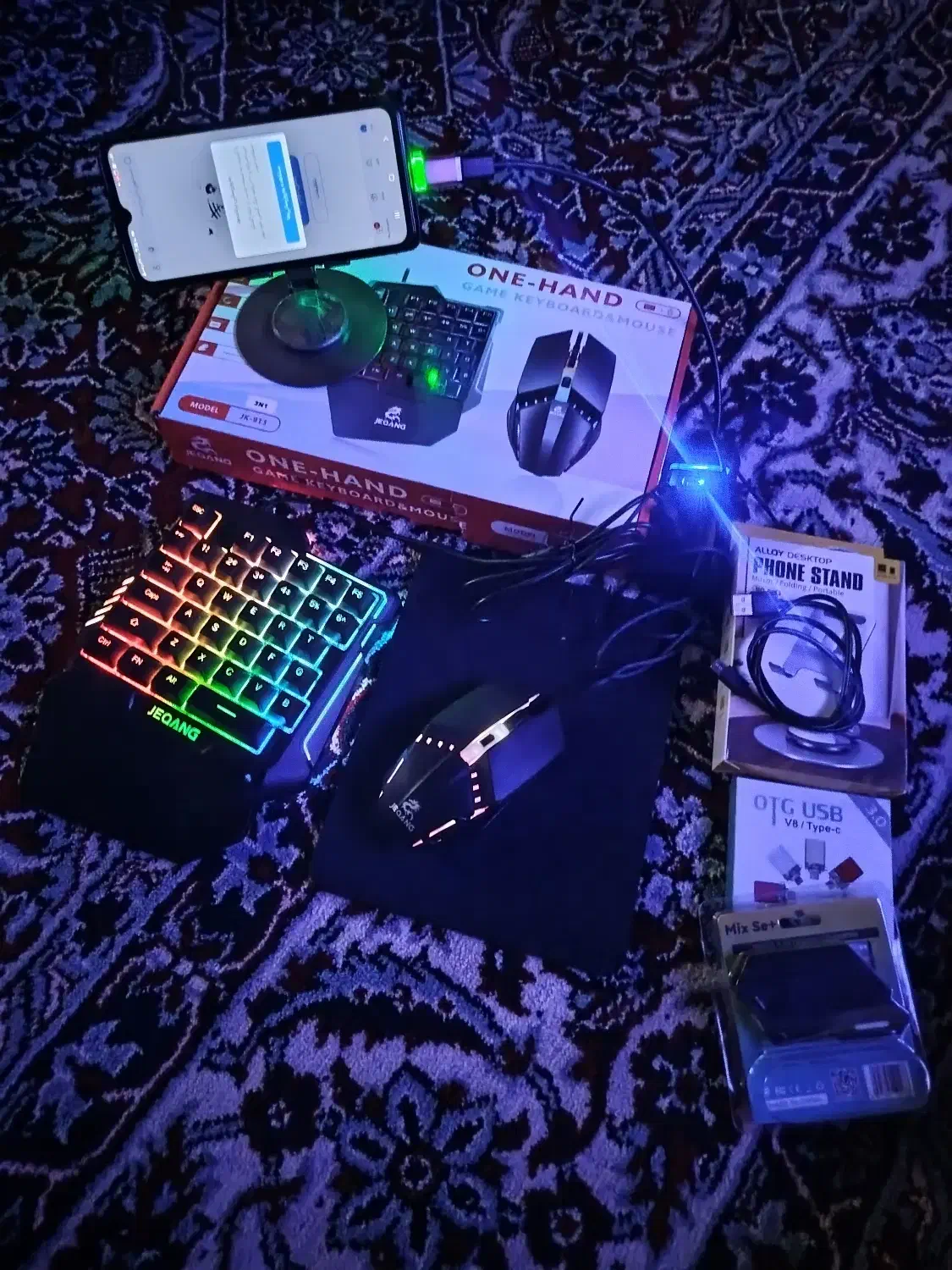 موس و کیبورد گیمینگ موبایل نو|کنسول، بازی ویدئویی و آنلاین|خمام, |دیوار