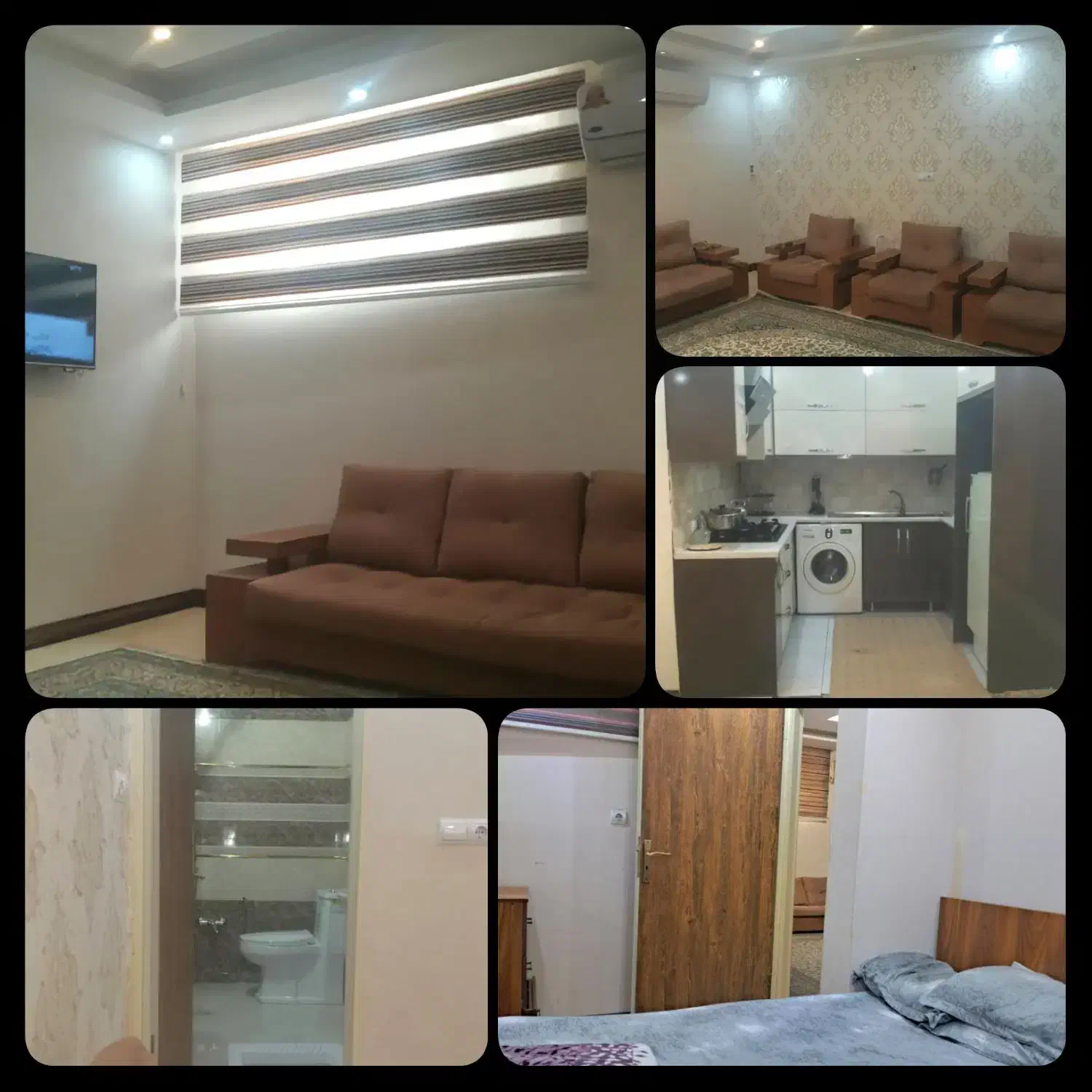 سوییت اپارتمان منزل مبله دولت اباد|اجارهٔ کوتاهمدت آپارتمان و سوئیت|ری, دولتآباد|دیوار