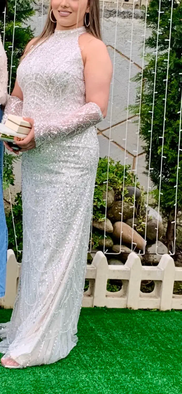 لباس مجلسی کریستال وسنگ دوزی شده|لباس|آمل, |دیوار