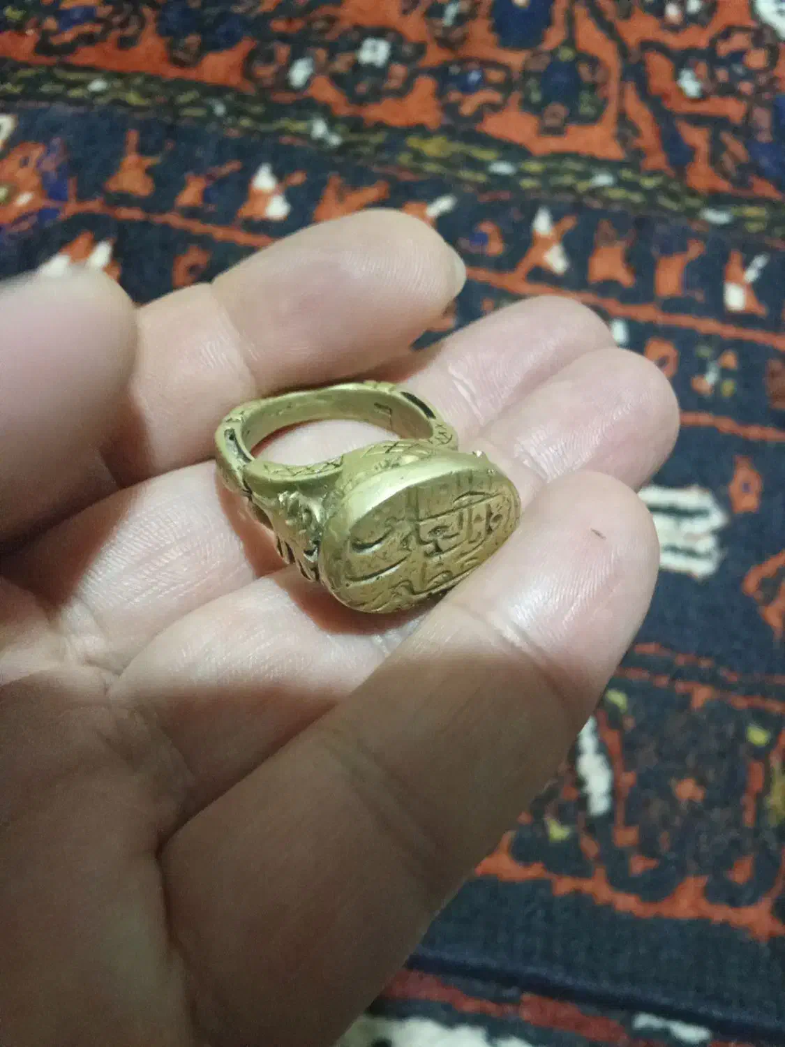 انگشتر خطی برنجی|جواهرات|اهر, |دیوار