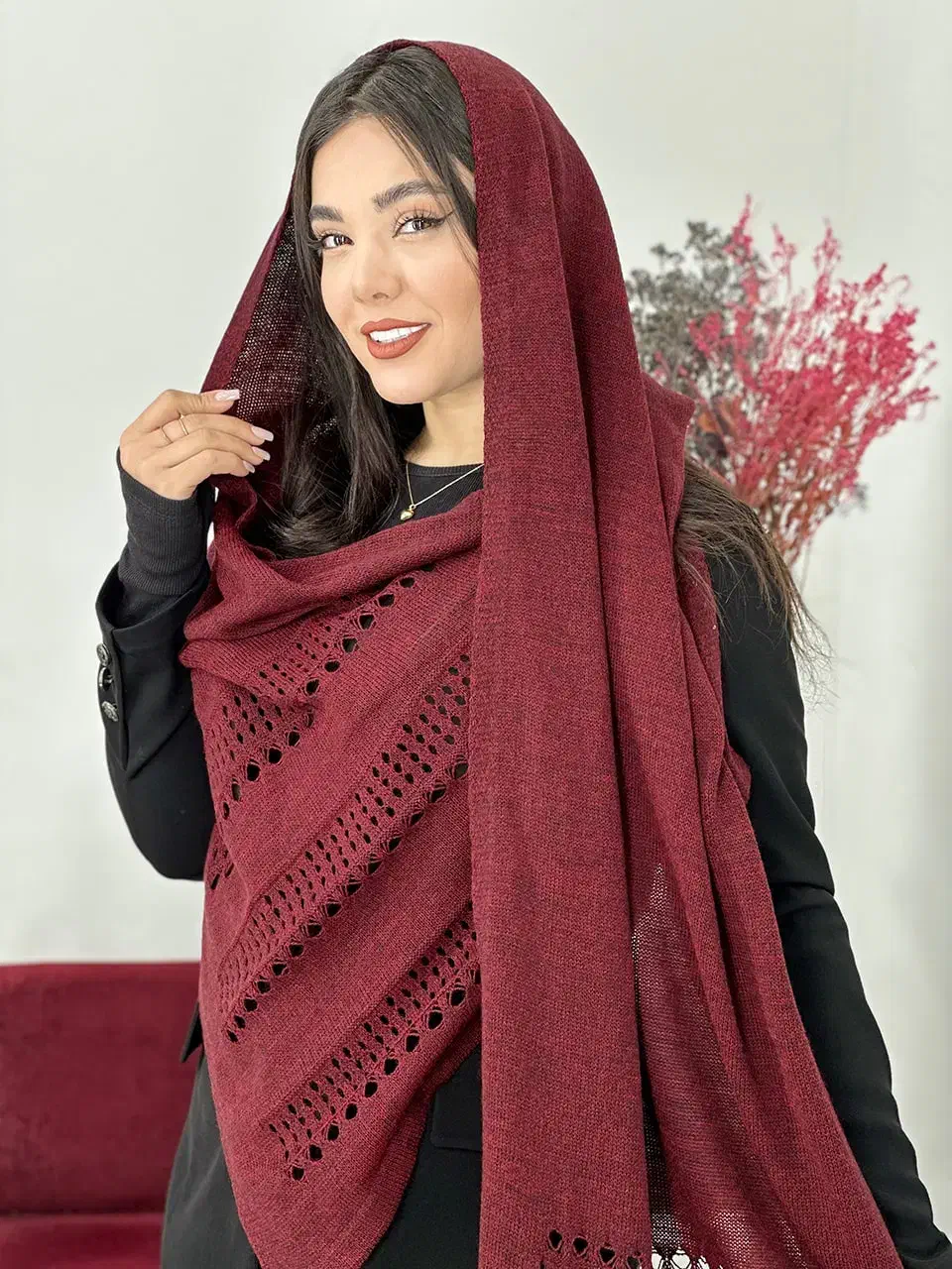 شال بافت رنگی|لباس|سلماس, |دیوار