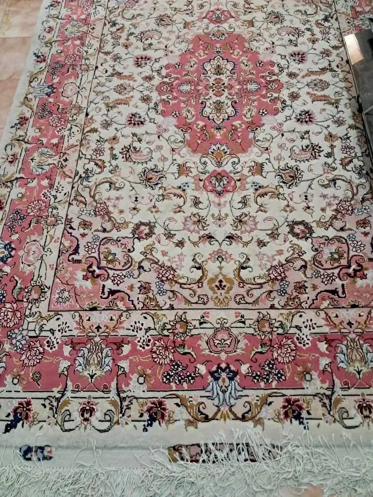فرش دستباف تبریز ۶ متری پشم مرینوس با گل ابریشم|فرش|شیراز, سینما سعدی|دیوار
