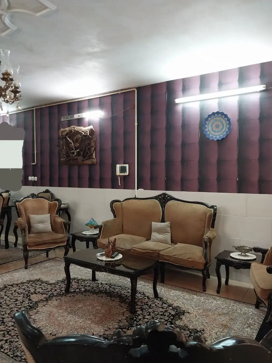 مبل سلطنتی چوبی|مبلمان خانگی و میز عسلی|محلات, |دیوار