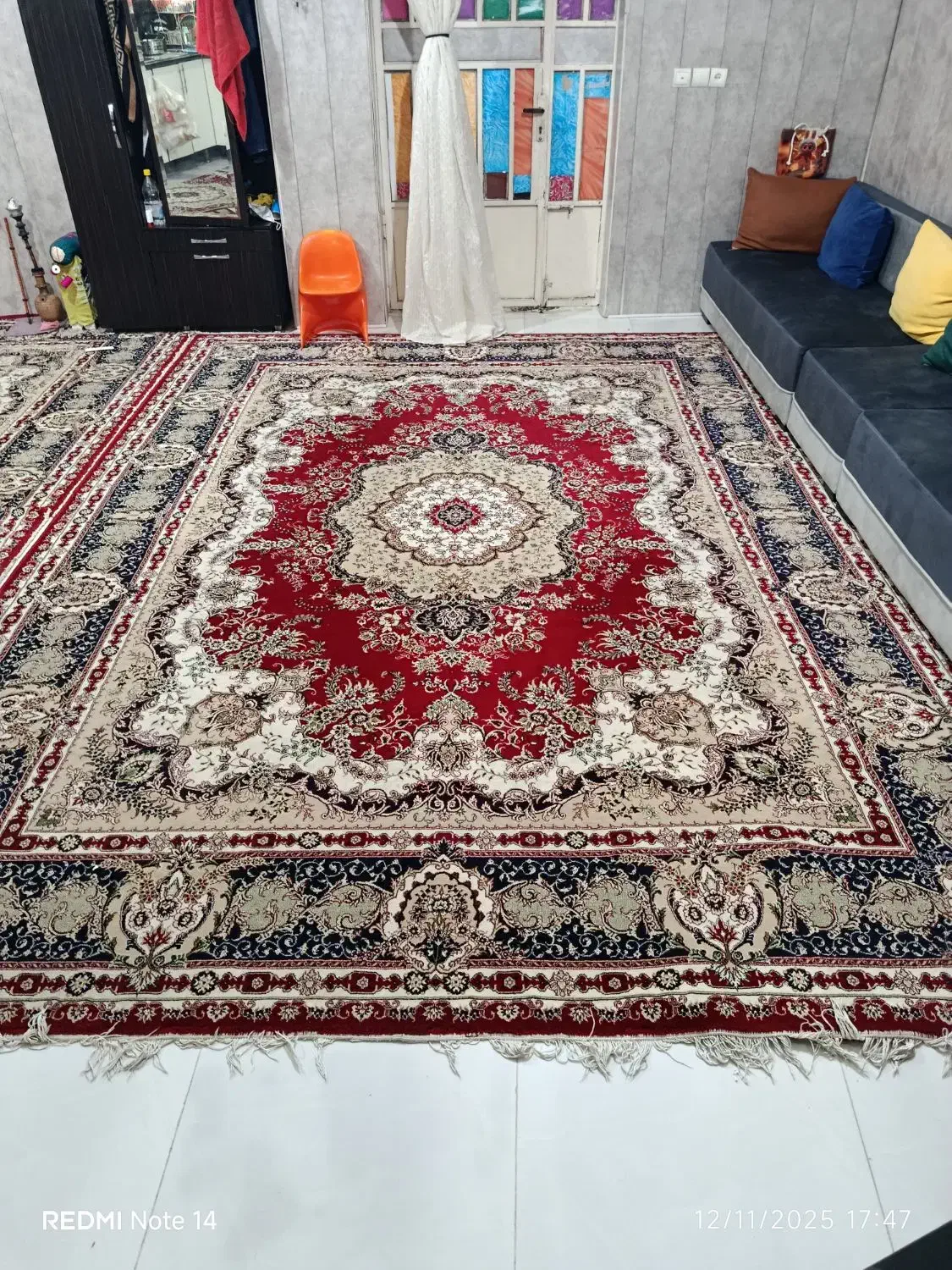 فرش تمام نخ قدیمی|فرش|بندرعباس, |دیوار