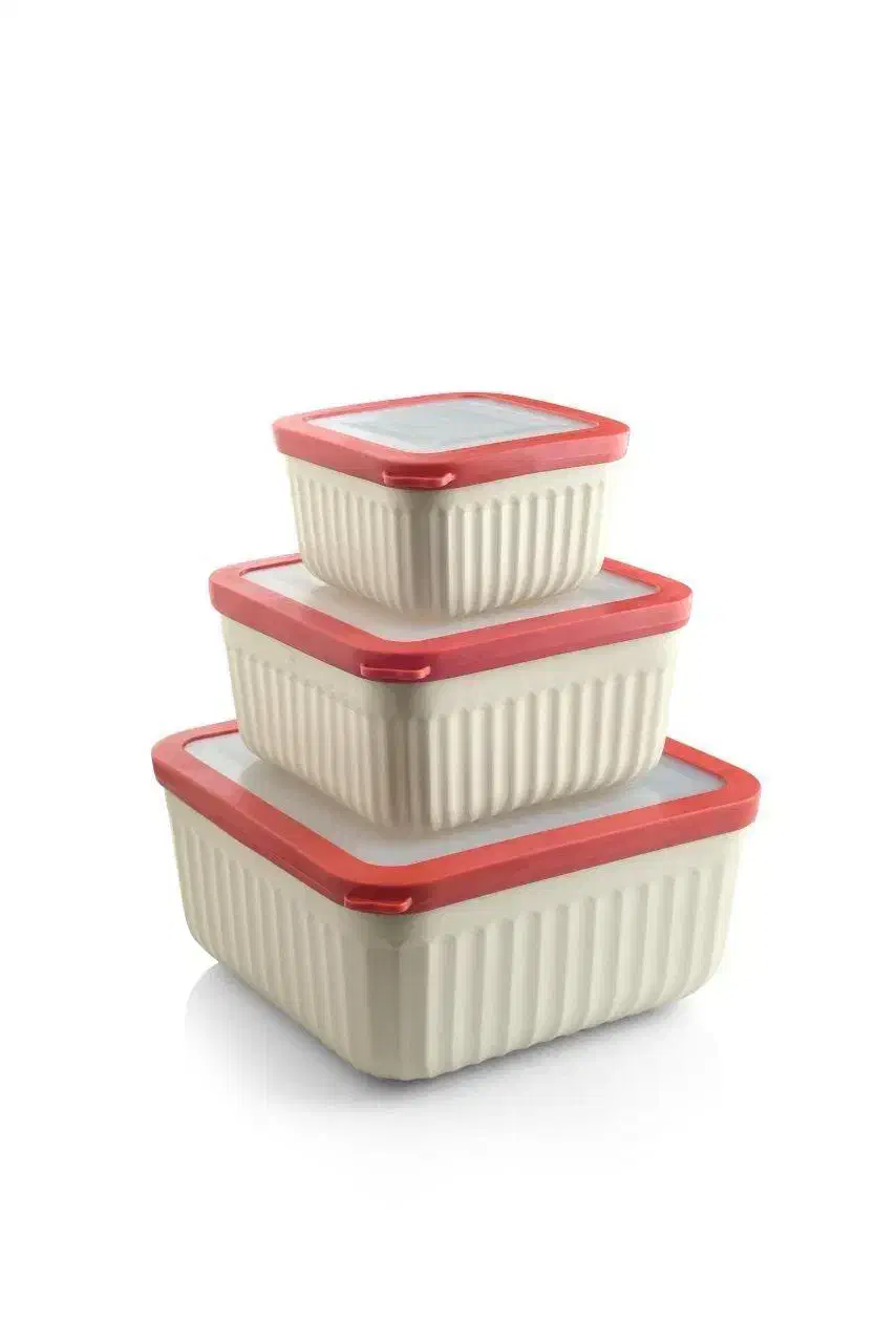 ظروف 3 تیکه کاپریس|ظروف نگهدارنده، پلاستیکی، یک‌بارمصرف|آفتاب, |دیوار