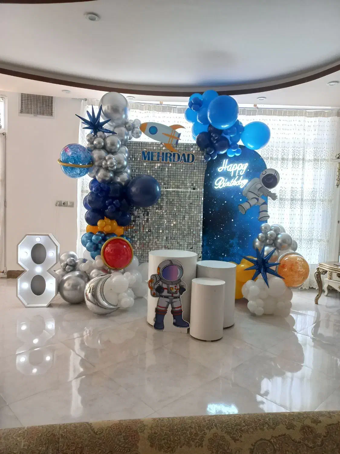 بادکنک آرایی دیزاین جشن  تولد.یلدا.مدارس.افتتاحیه|خدمات پذیرایی، مراسم|کرمان, |دیوار