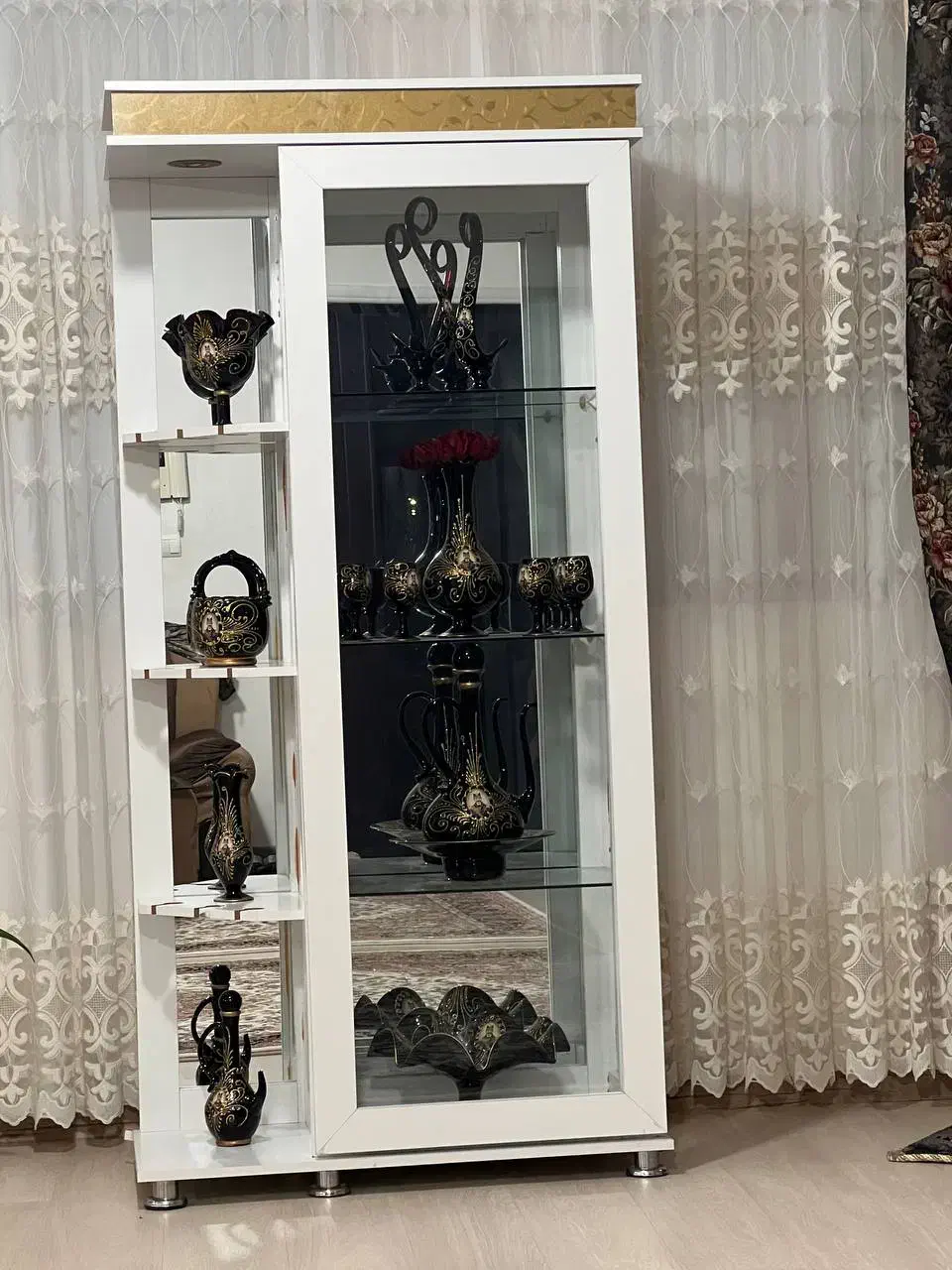 بوفه منزل به همراه وسایل دکوری|بوفه، ویترین، کنسول|ماکو, |دیوار