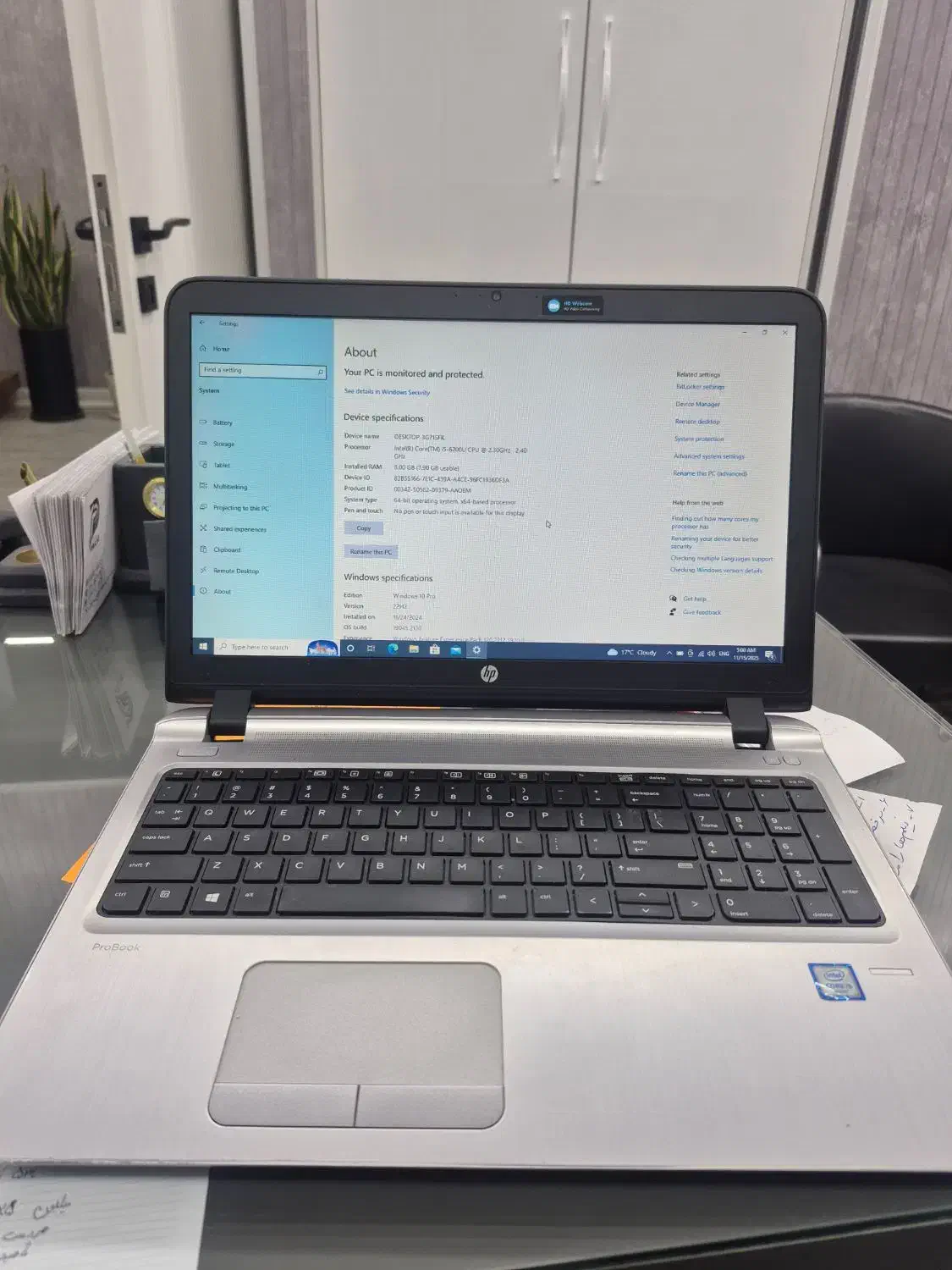 لپتاپ HP Probook 450 G3|رایانه همراه|تهران, شهرک آزمایش|دیوار